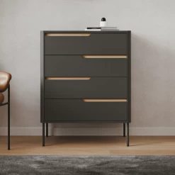 Ladekast Switch 102 Cm 4 Lades - Antraciet