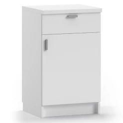 Onderkast Fizz 1 Draaideur En 1 Lade-wit