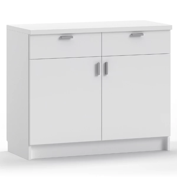 Onderkast Fizz 2 Draaideuren, 2 Lades-wit