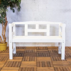 Tuinbank Met Rugleuning Walt - Wit