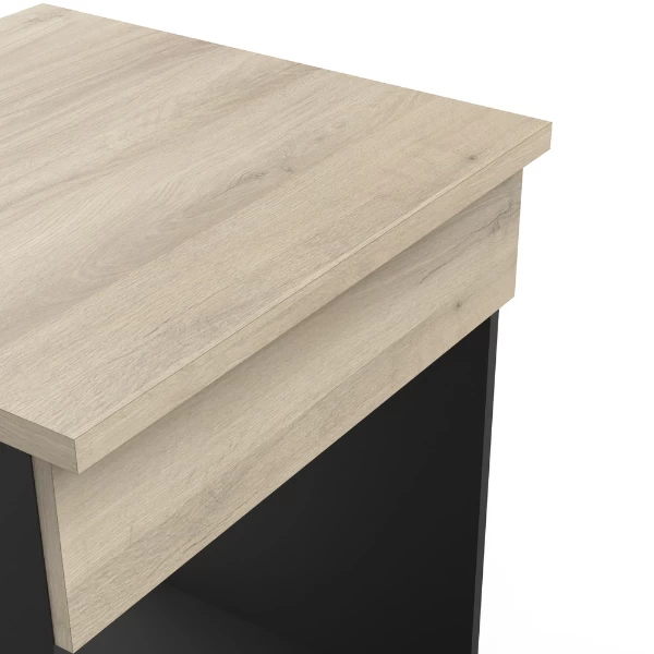 Onderkast Voor Fornuis Romanie 60 Cm-Kronberg Eik/matzwart - Afbeelding 3