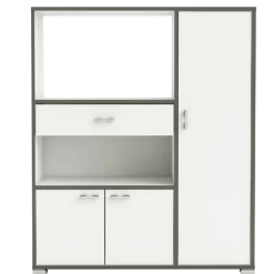 Microgolfkast Zira-mat Wit