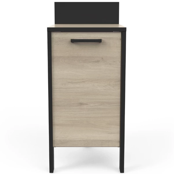 Onderkast Chivaya 44,30 Cm, 1 Draaideur-Kronberg Eik/matzwart - Afbeelding 4