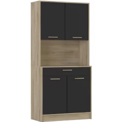 Buffetkast Diede-Kronberg Eik/matzwart