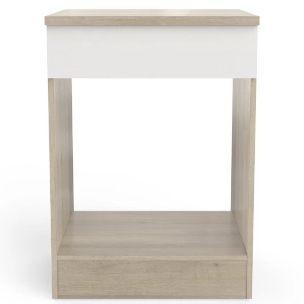 Onderkast Voor Fornuis Romanie 60 Cm-Kronberg Eik/mat Wit - Afbeelding 3