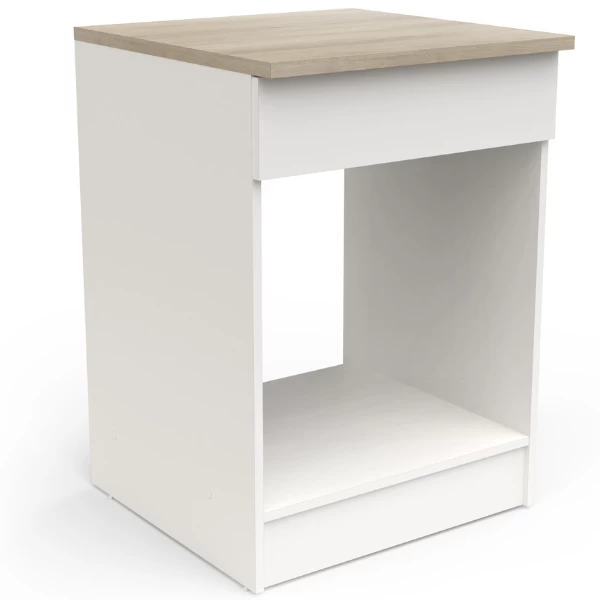 Onderkast Voor Fornuis Sofie 60 Cm-Kronberg Eik/mat Wit - Afbeelding 6