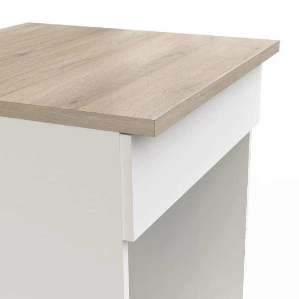 Onderkast Voor Fornuis Sofie 60 Cm-Kronberg Eik/mat Wit - Afbeelding 3