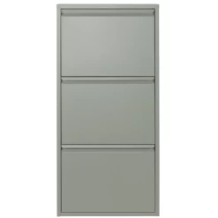 Schoenenkast Bente 3 Opklapdeuren En 3 Opbergvakken-pastelgroen