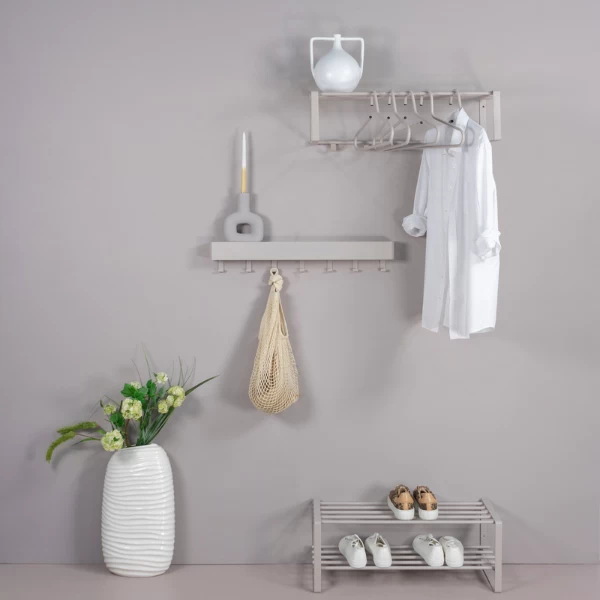 Schoenenrek Rayna 2 Legplanken-Silky Taupe - Afbeelding 2