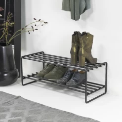 Schoenenrek Chloé 2 Legplanken-zwart