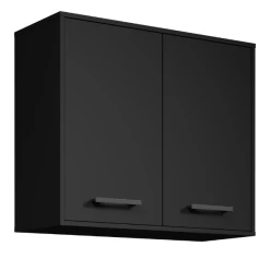 Hangkast Cobalt 80cm - Zwart/eik