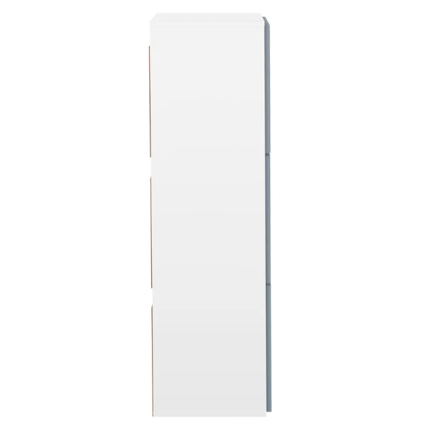 Schoenenkast Baylinn 3 Draaideuren En 5 Legplanken-celadon Grijs/wit - Afbeelding 5