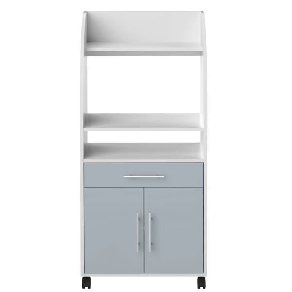 Bijzetkastje Jeanine Voor Microgolfoven - Wit/celadon Grijs - Afbeelding 8