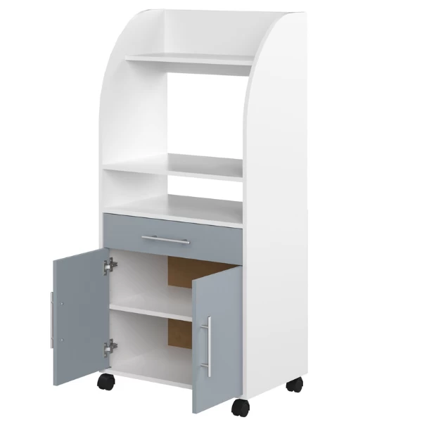 Bijzetkastje Jeanine Voor Microgolfoven - Wit/celadon Grijs - Afbeelding 5