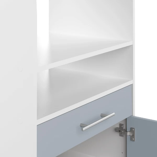 Bijzetkastje Jeanine Voor Microgolfoven - Wit/celadon Grijs - Afbeelding 4