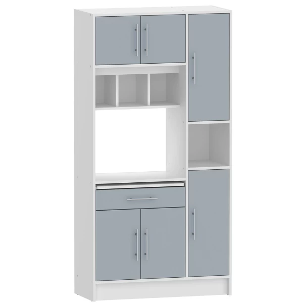 Keukenkast Liana Voor Magnetron - Wit/celadon Grijs - Afbeelding 5