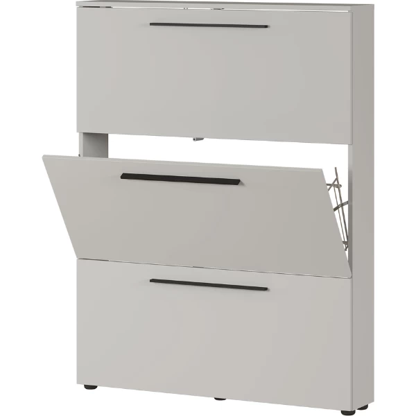 Schoenenkast Jonas 100cm Met Drie Deuren - Kasjmier Beige - Afbeelding 6