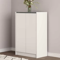 Lilly Schoenenkast: Wit 2-deurs H-H 90xB-L 60xD-P 35cm".