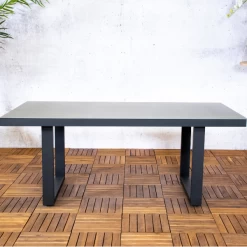 Tuintafel Amira 160x80 Cm - Antraciet/keramiek