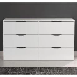 Ladekast Basix | 139 X 40 X 80 Cm | Wit Melaminegecoat | Multifunctioneel