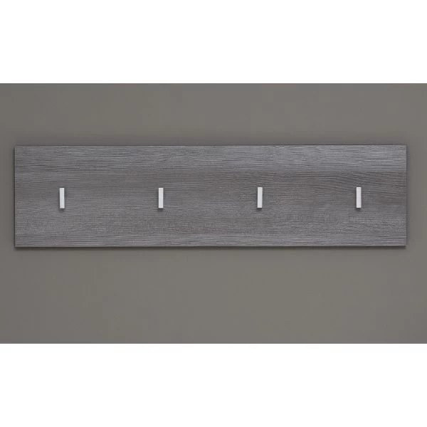 Garderobepaneel Line | 80 X 2 X 21 Cm | Smoky Silver-design