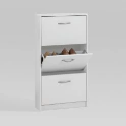 FMD Schoenenkast Step 3 Laden - Wit