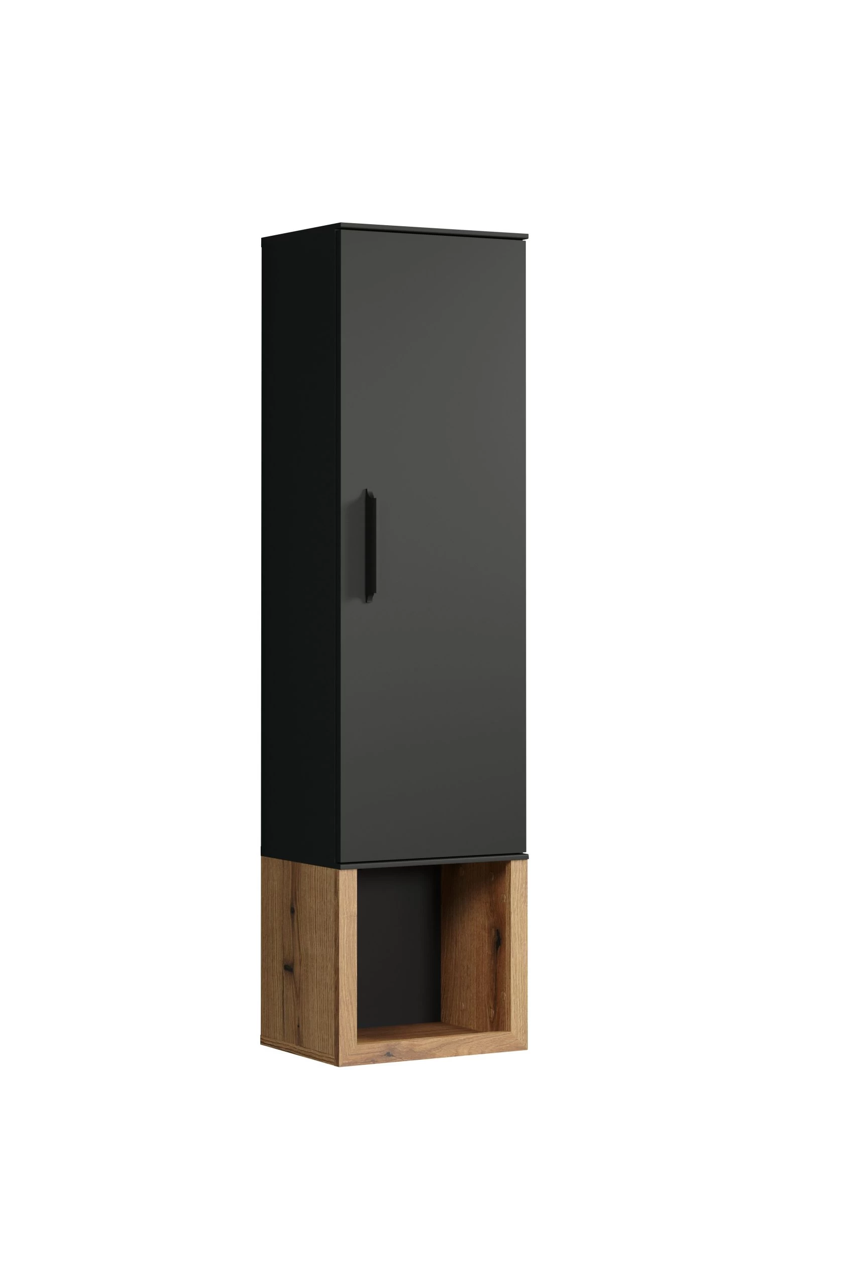 Wandkast Synnax | 35 X 28 X 133 Cm | Anthracite Oak - Afbeelding 8