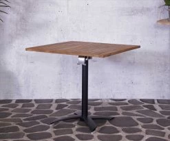 Tuintafel Mexim 80x80cm - Bruin/zwart