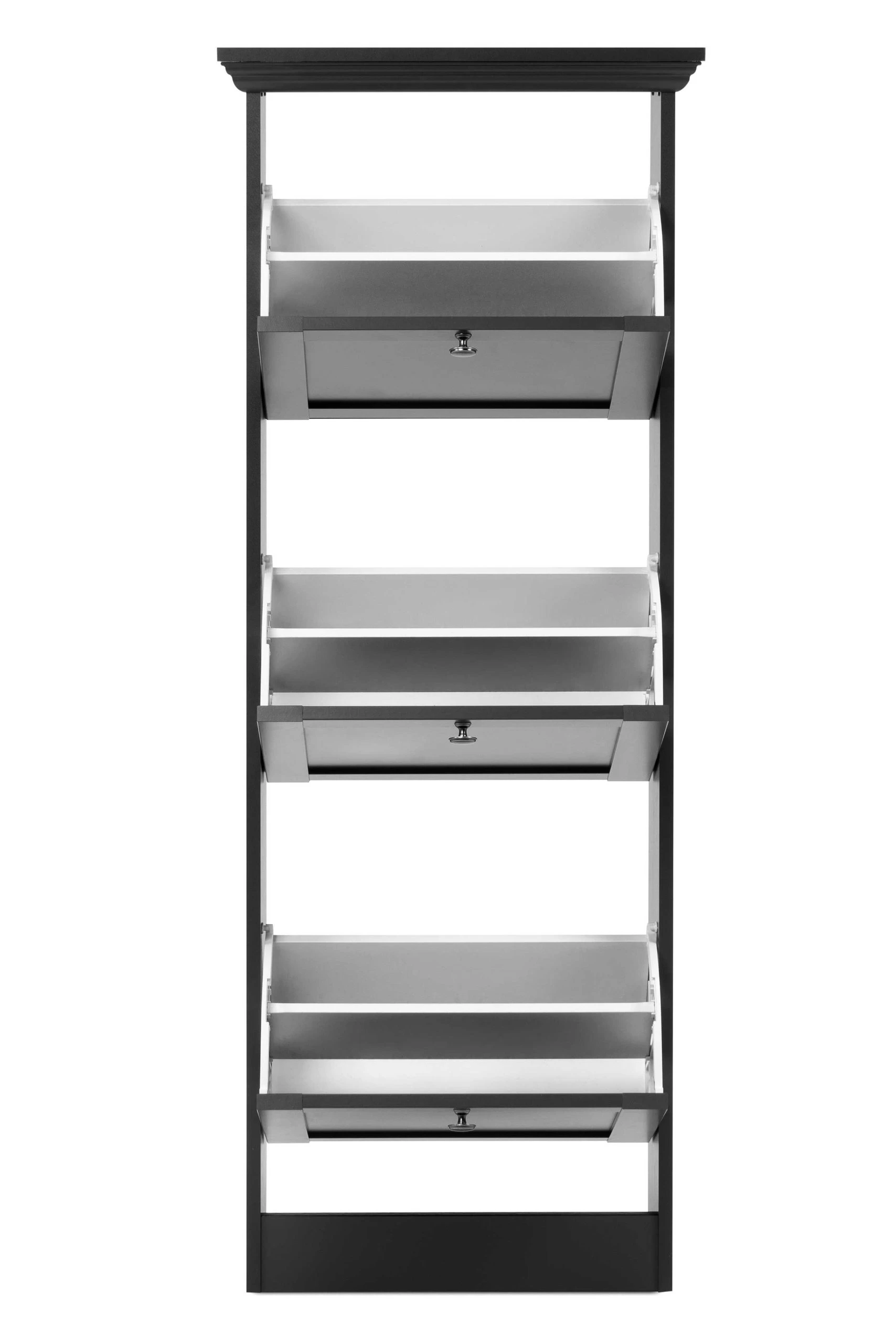 Schoenenkast Vieri 50cm 3 Deuren - Antraciet - Afbeelding 4