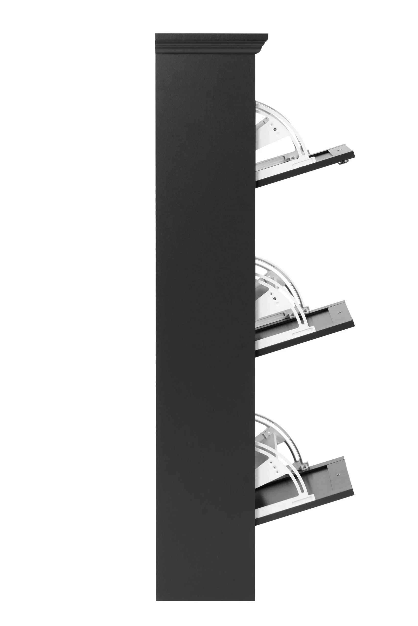 Schoenenkast Vieri 50cm 3 Deuren - Antraciet - Afbeelding 5