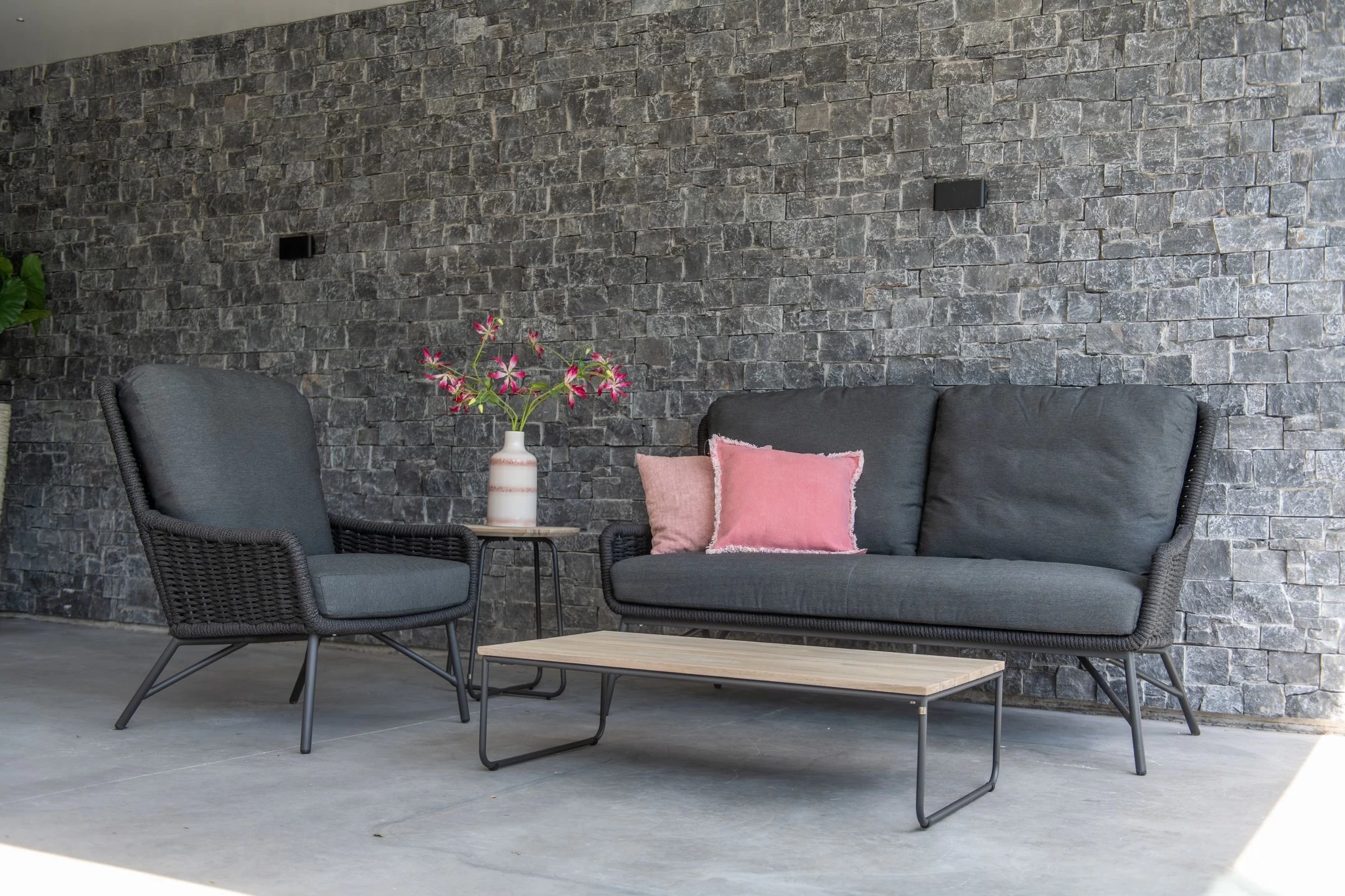 Fauteuil Voor Buiten Winno - Antraciet - Afbeelding 2